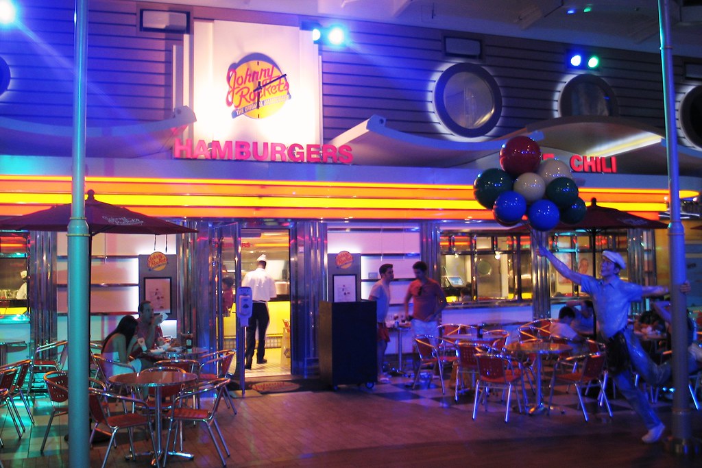 Johnny Rockets On The Boardwalk Aboard The Oasis Of The Se