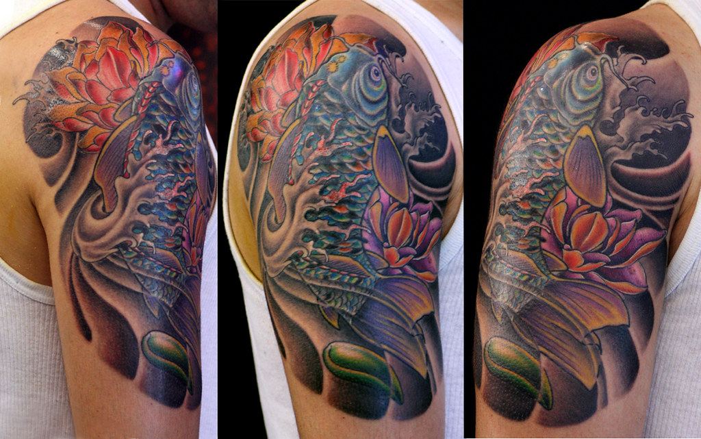 Koi Fish With Lotus Tattoo By Dragon Tattoo Studio | Flickr 641_x_1024_jpg