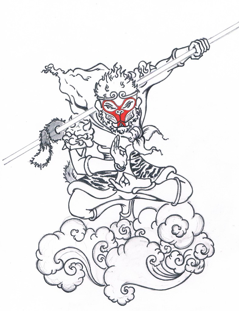 Monkey King | Here's A Tattoo Design My Friend Had Asked Me … | Flickr 1024_x_786_jpg