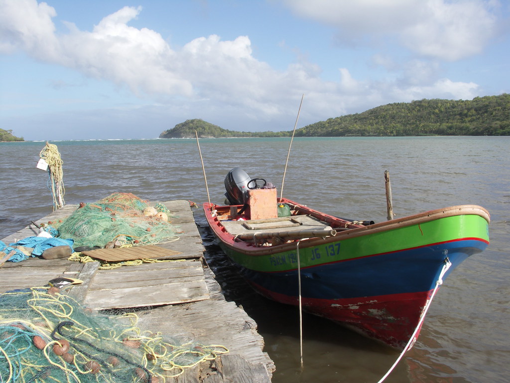 Fishing Boats Praslin Bay St Lucia Robin Denton Flickr
