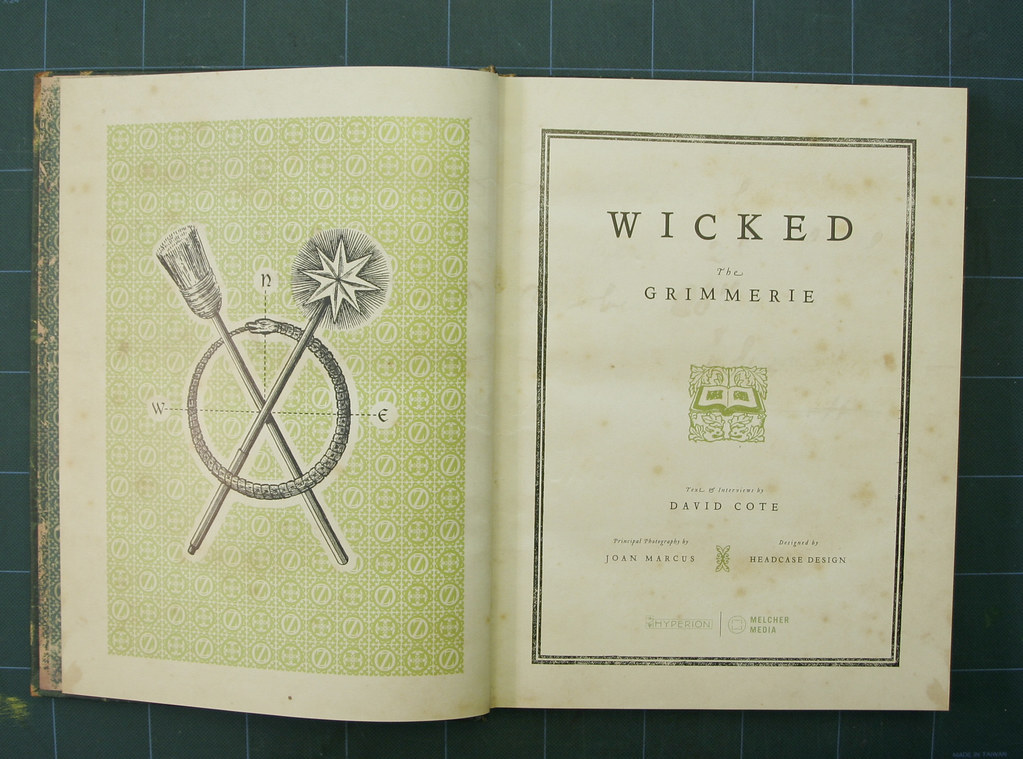 In both the original novels and . From Wicked The Grimmerie Design By Headcase Design Flickr