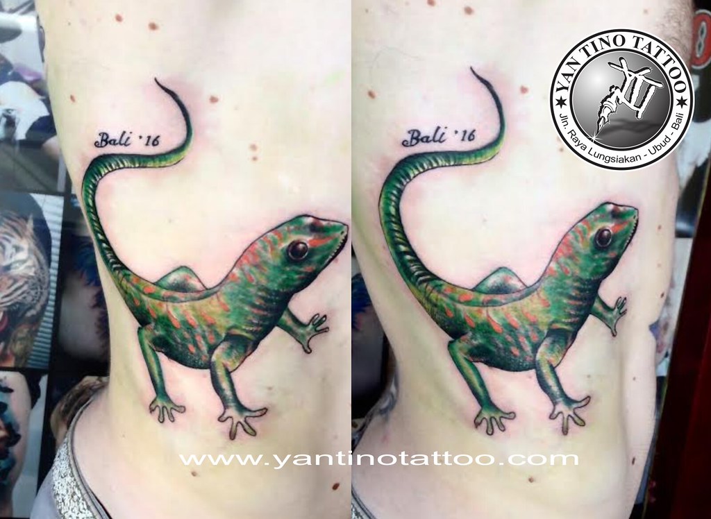 Ottieni immagini Geko Tattoo Geco Tokek 3d Realistic Color Ubud Bali Kuta T Flickr ultima saluti