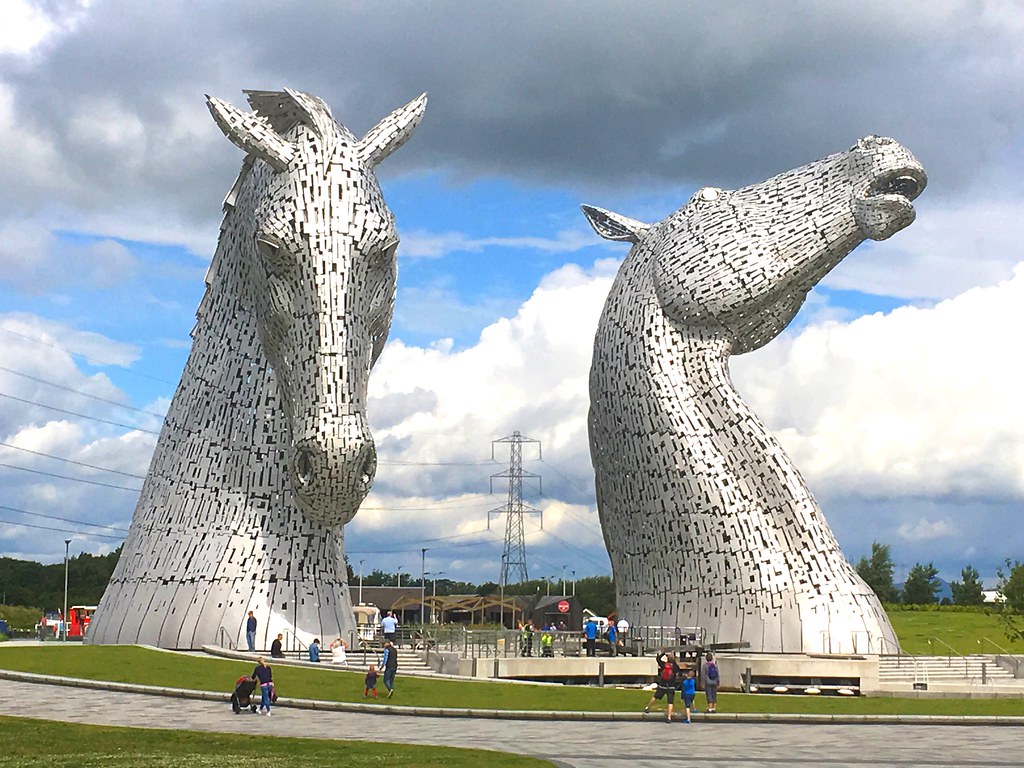 We may earn a commission through links on our site. The Kelpies, Falkirk, Scotland. | The Kelpies are 30-metre