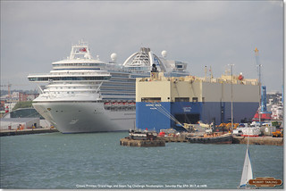 Crown Princess Grand Vega And Steam Tug Challenge South