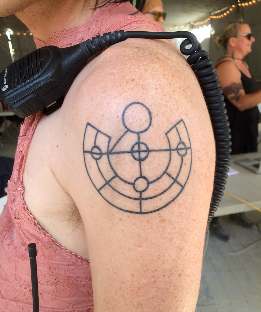 Brc Tattoo | Black Rock City Tattoo With A Line That Represe… | Flickr 1024_x_856_jpg
