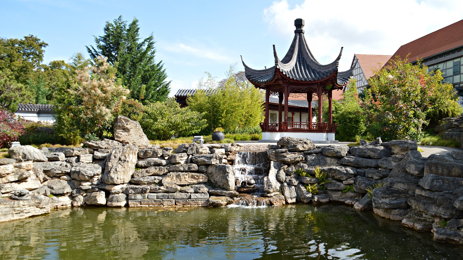 Chinesischer Garten In Weissensee Dk Fotos