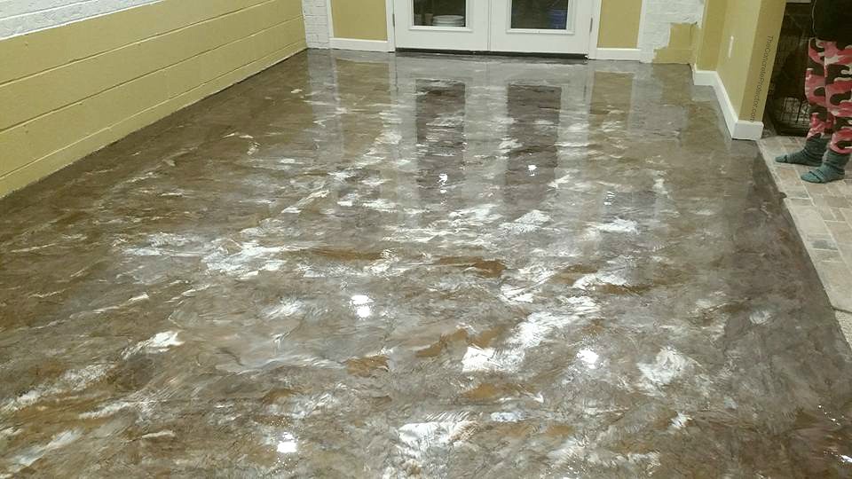 Metallic marble epoxy- creative concrete coatings- clayton…