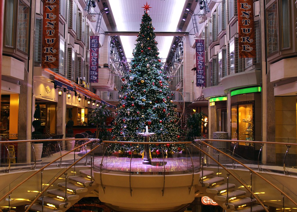 Christmas On Board Cruise Ship Rccl Adventure Of The Seas