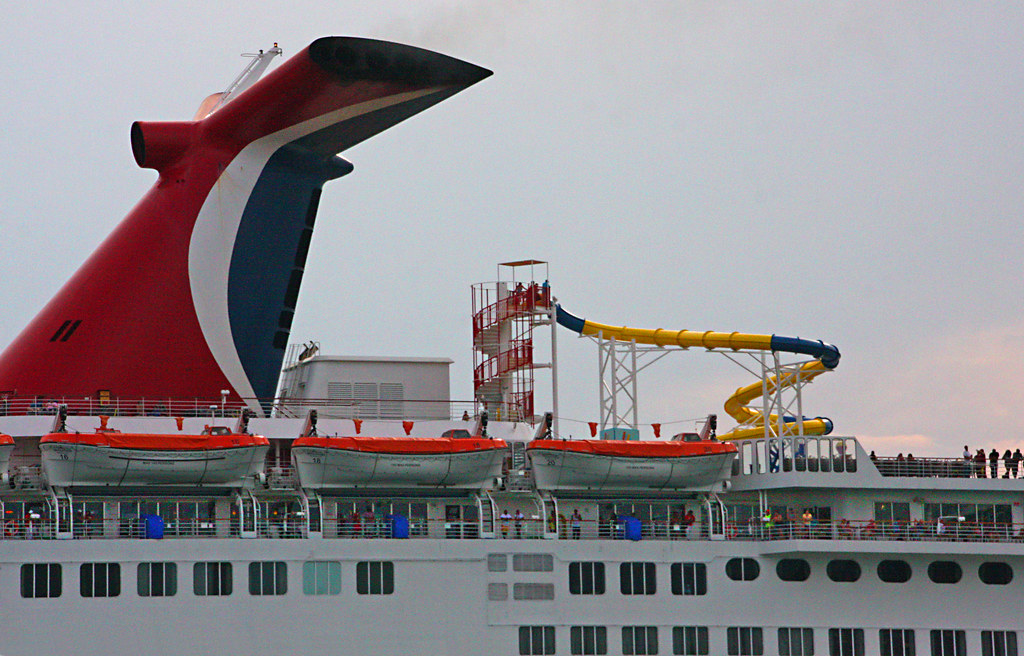 Cruise Ship Carnival Sensation Leaving The Port Of Miami
