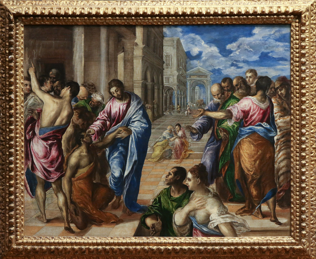 Lawrence's contradictory ideology of the working class and primitive man. Christ Healing the Man Born Blind | "As Jesus passed by he