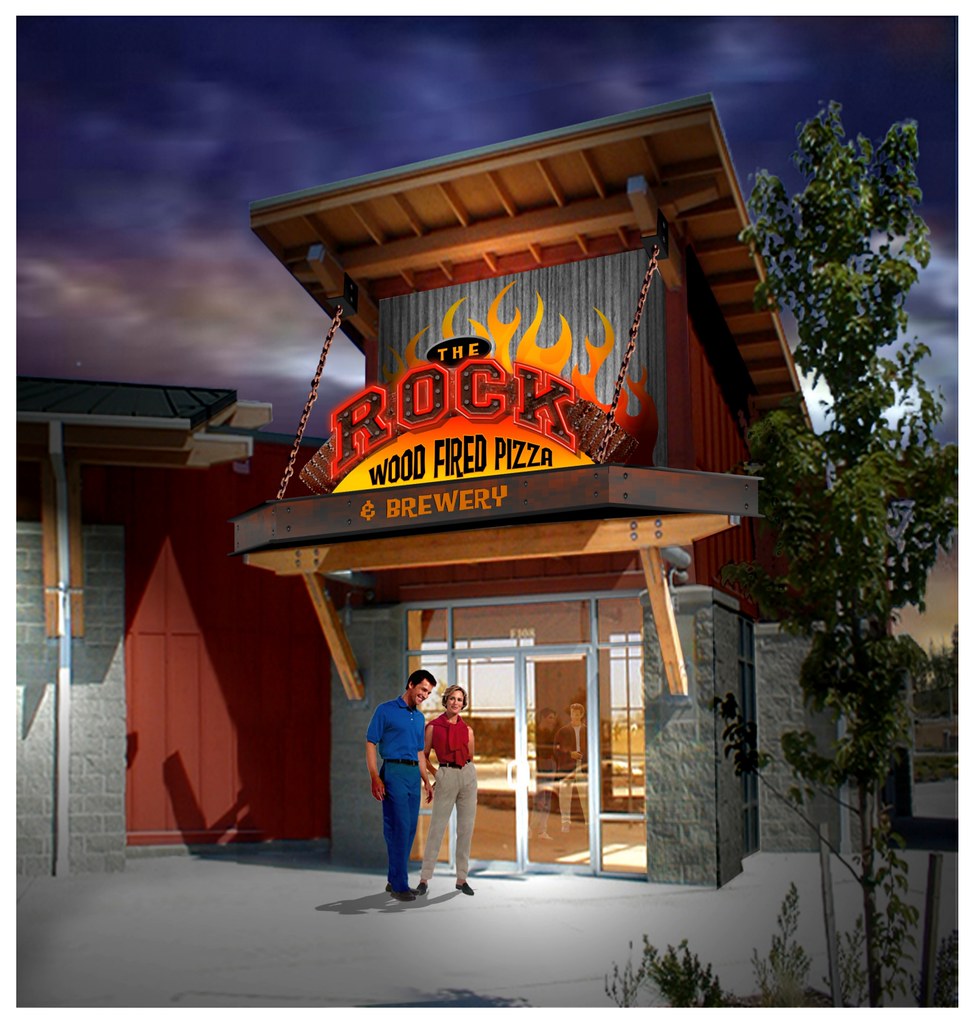 Exterior Restaurant Design Themed Restaurant Design Rendering 3d Restaurant Design Restaurant Facade Upgrade The Rock Wood Fired Pizza A Photo On Flickriver
