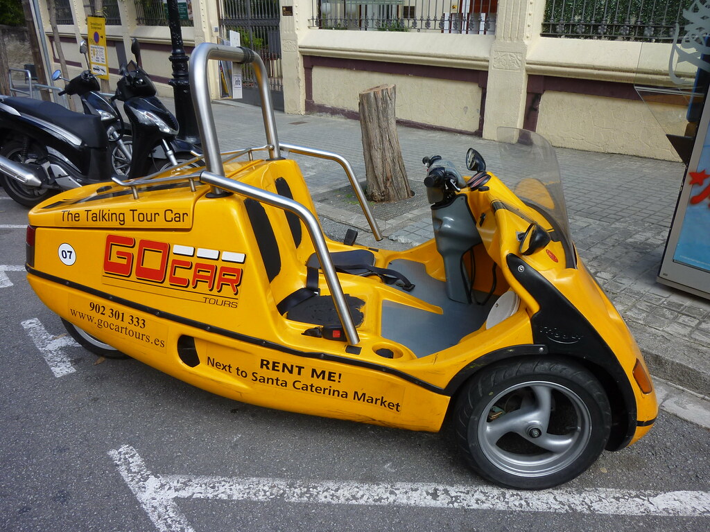 The gocar takes you to spectacular places few visitors get to see. Barcelona Go Car The Talking Tour Car Bbonthebrink Flickr