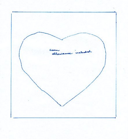 four inch heart template hopefully this will size up