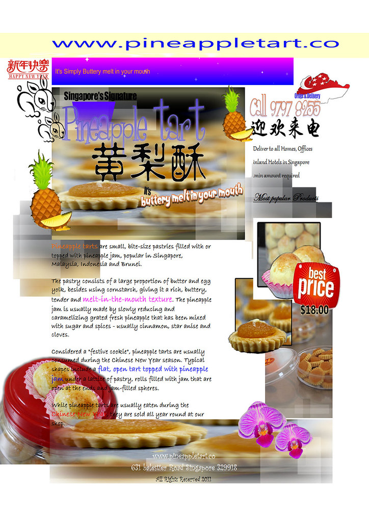 Pineapple tart @ singapore