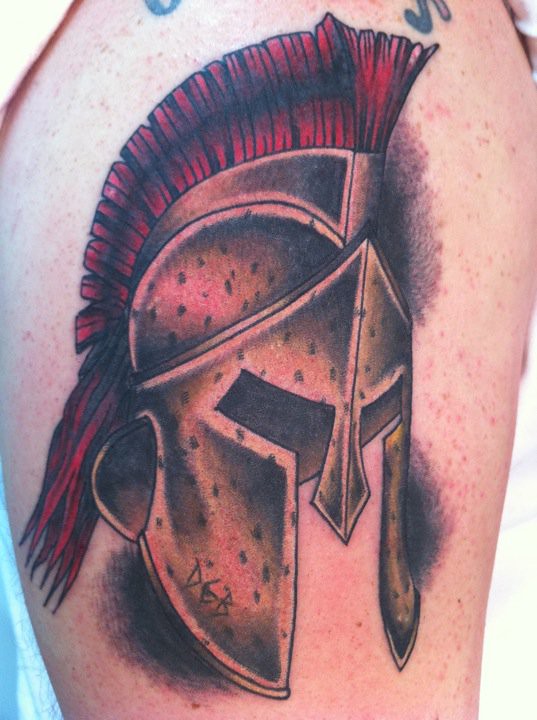 Spartan Helmet Tattoo | Tattoo By Nate Johnson Southside Tat… | Flickr 720_x_537_jpg