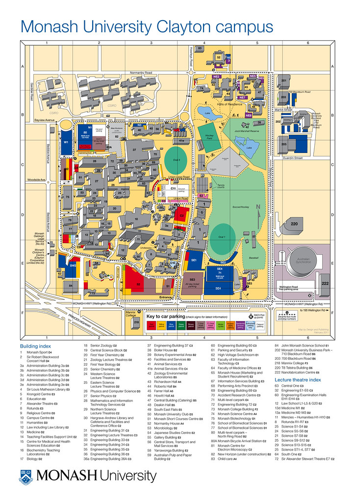 Clayton Campus Map Map And Building Index For Monash Unive Flickr 5688355833 2c2c11256d B 