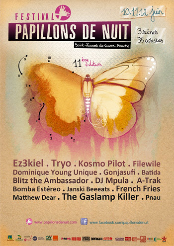 Festival Papillons De Nuit Affiche Encre De Chine Quad Flickr