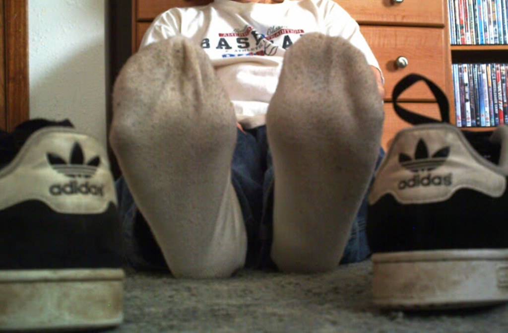 A small blister or cut from wearing regular shoes can lead to worst problems and may require amputation. Dirty white socks super sweaty from those Adidas - a photo on Flickriver