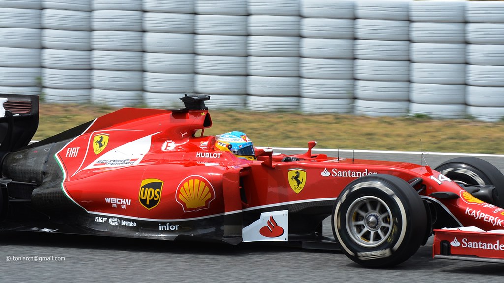14 Alonso Ferrari F14t Formula 1 2014 Barcelona Gp Spa