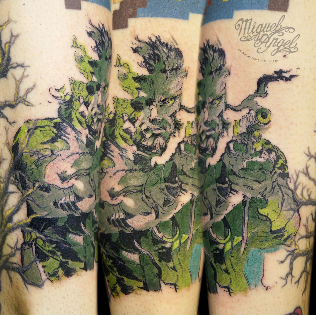 Snake Plissken Comic Tattoo | Miguel Angel Custom Tattoo Art… | Flickr