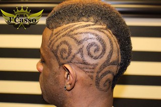 Freestyle Mohawk Haircut Design By Master Barber J Ca Flickr