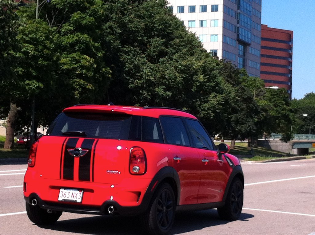 Red mini cooper s countryman all4