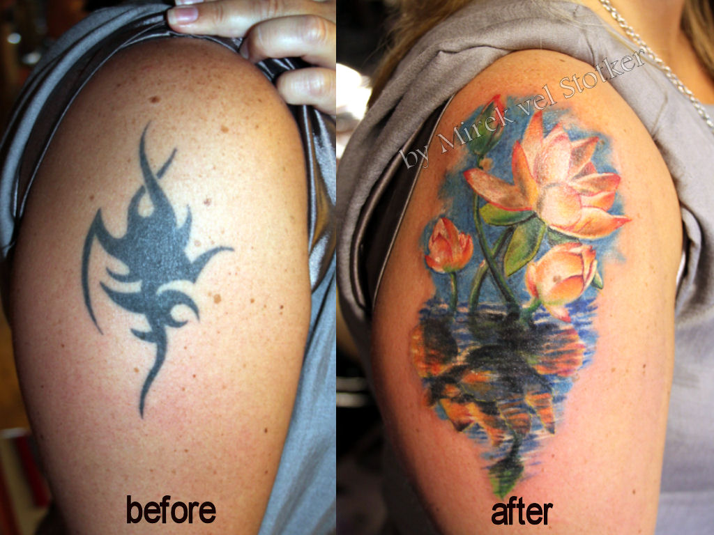 Tattoo Cover Up Lotus Flower By Mirek Vel Stotker | Stotker | Flickr 768_x_1024_jpg