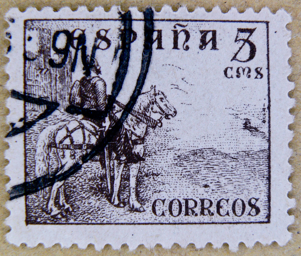 Digital stamps are becoming increasingly popular. stamp Spain 5 cms sello Espana timbre 5 cms selo Correos Sâ¦ | Flickr