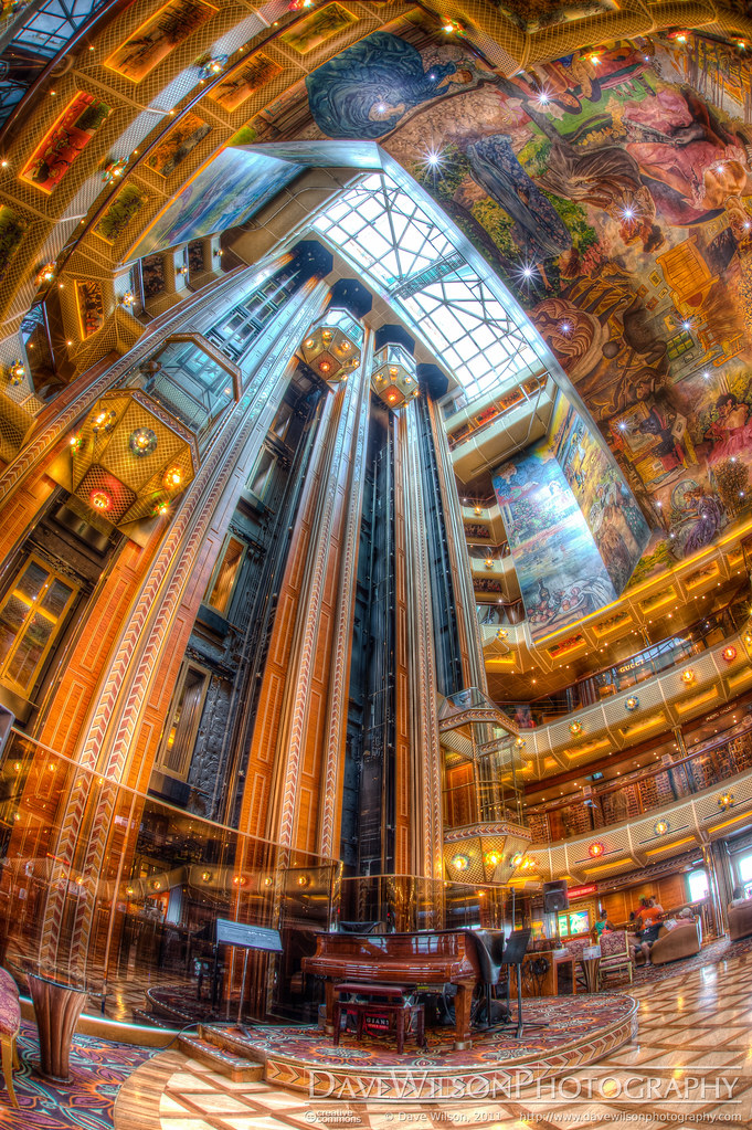 Carnival Conquest Lobby Deck Atrium The Main Atrium And