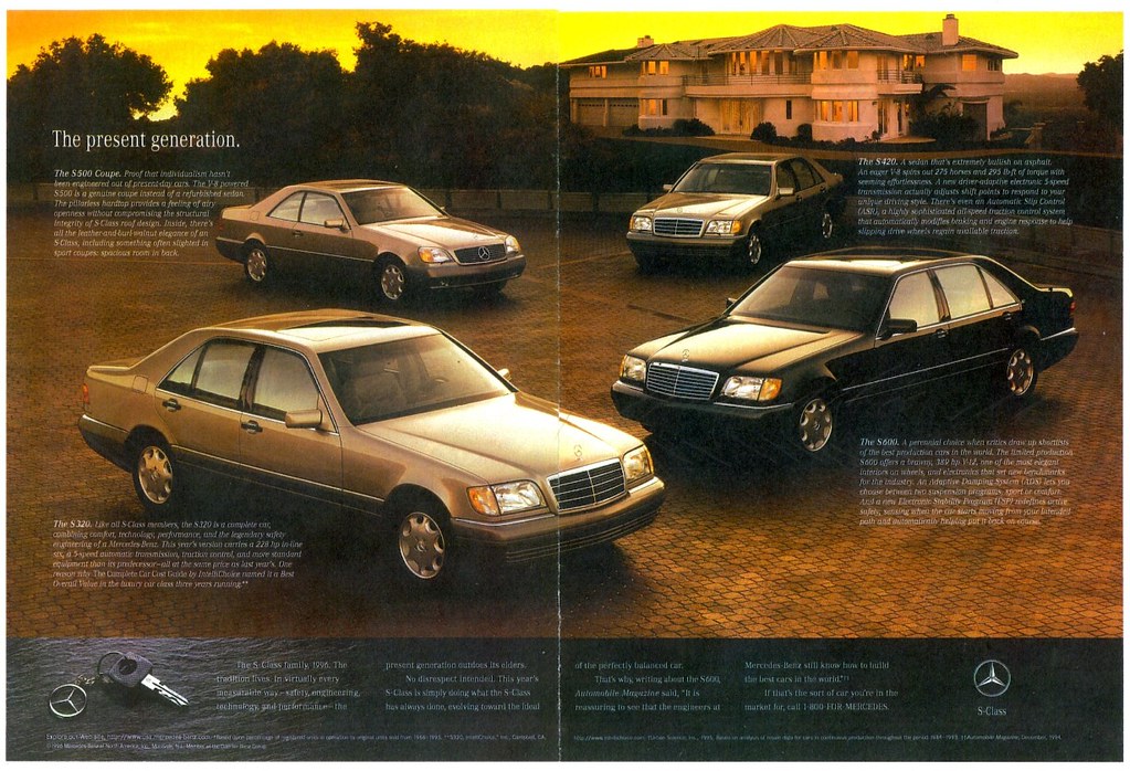 1996 Mercedes Benz S Class Models Ad Pages 3 4 Flickr