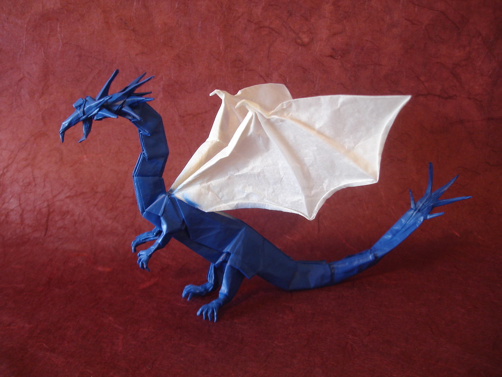 Damian malicki origami, profile picture. Western Dragon V3 Playing Around With The Proportions Of M Flickr