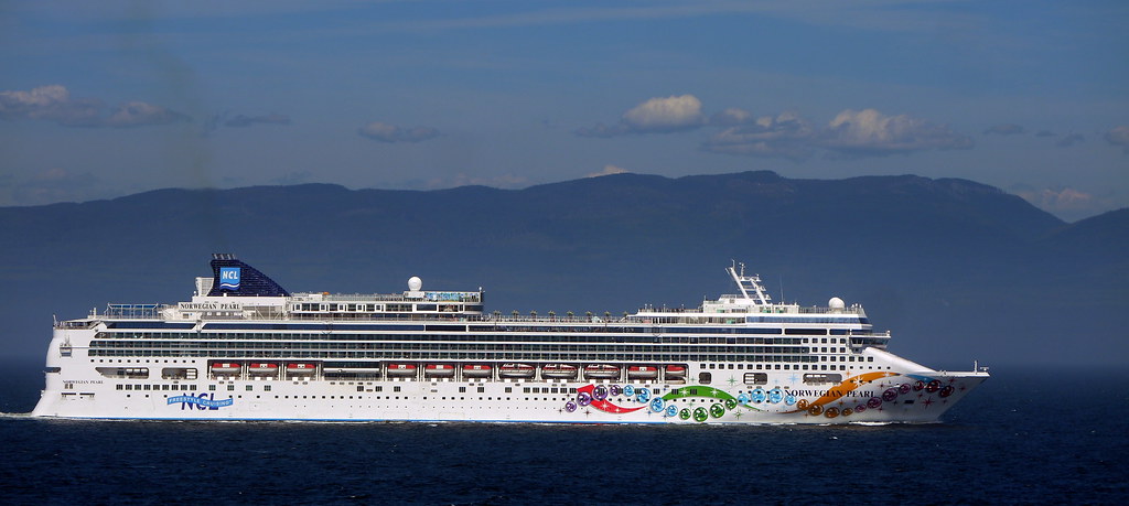 Norwegian Pearl This Vessel Passed By Just Outside Of Vict