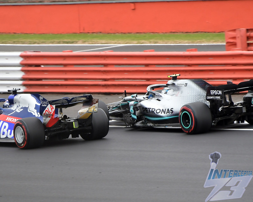 Valtteri Bottas Mercedes F1 W10 Almost Collides With Dan