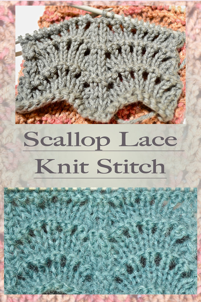 Dummies has always stood for taking on complex concepts and making them easy to understand. The Scallop Lace Knit Stitch The Stitch Pattern Is Availab Flickr