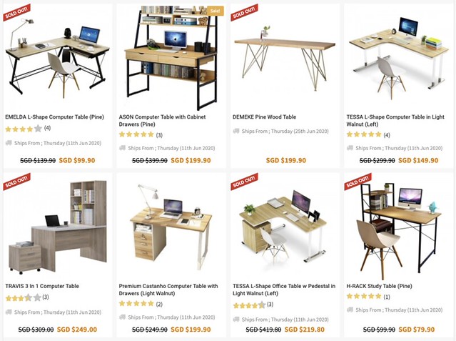 10 Best Places To Buy Computer Desks Tables In Singapore Updated 2020 Furnituresingapore Net