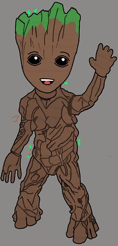 Drawing baby groot | guardions of the galaxy — steemit. Drawing Baby Groot Daniel The Dreamer