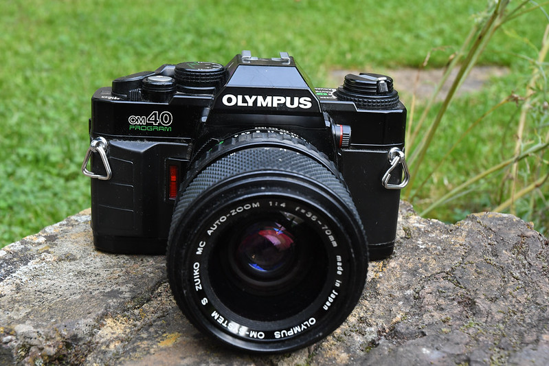On My Bike with an Olympus OM40