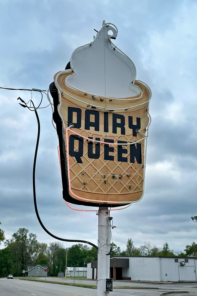 Endangered: Old Dairy Queen signage - Down the Road