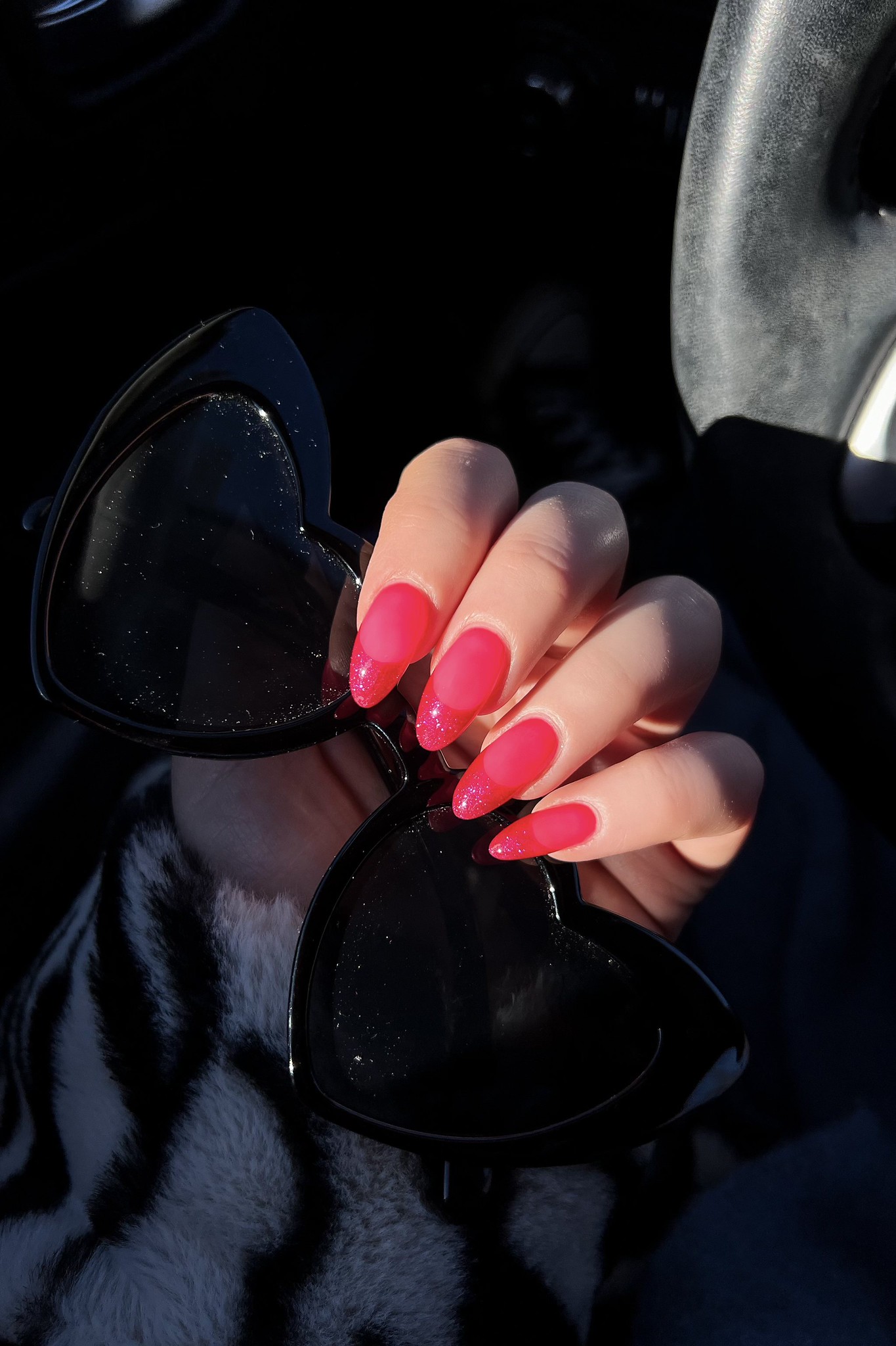 Manicure of the month: hot pink french nails