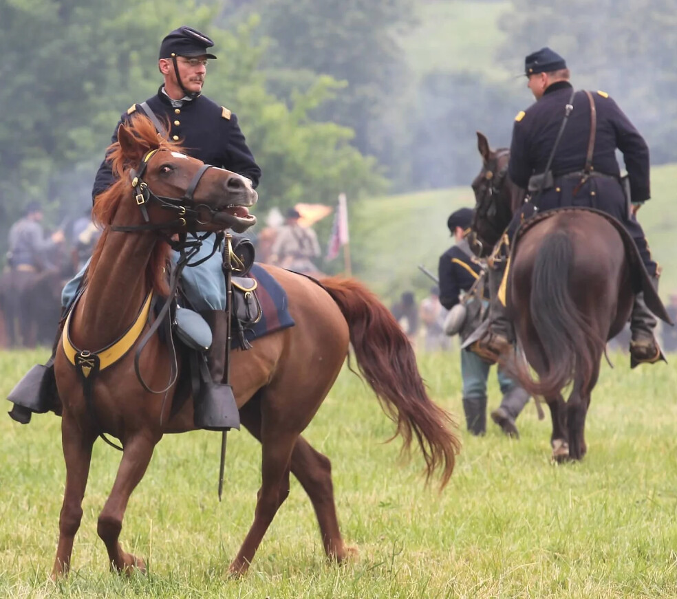 Union Cavalry Living History Weekend at Sky Meadows