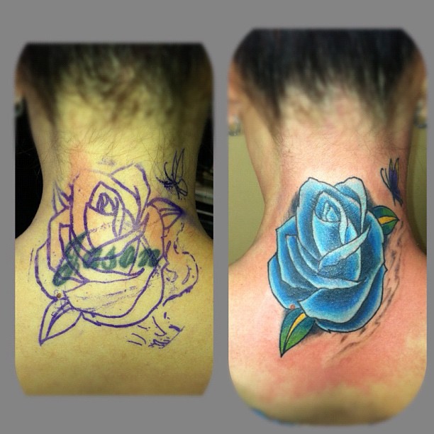 Goodbye #Jose #Coverup #Tattoo #Rose #Butterfly #Name #Ta… | Flickr 612_x_612_jpg