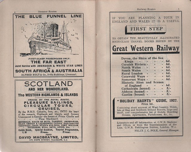 As far as i know the projected ferry from ilfracombe to south wales is still . Vintage Advertisements For Rail And Boat Travel C 1920 S Flickr