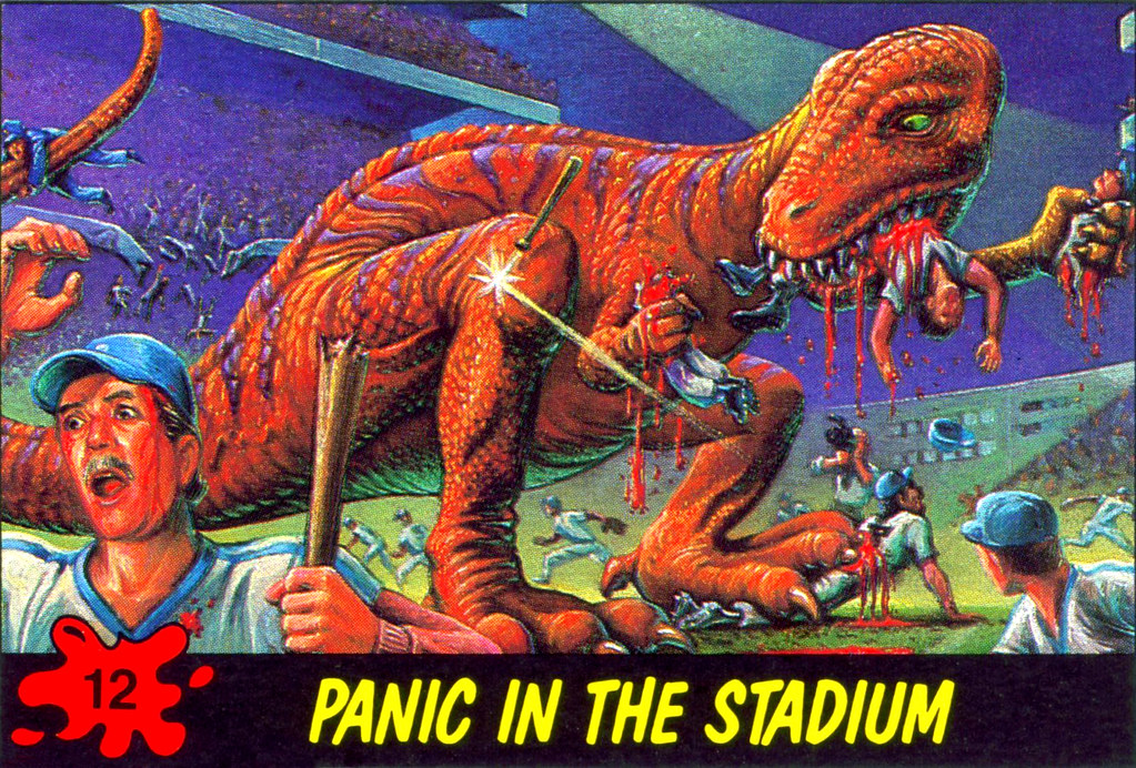 Make gifs, find your community. Dinosaurs Attack Card 12 Monsterbrains Blogspot Com 2012 Flickr