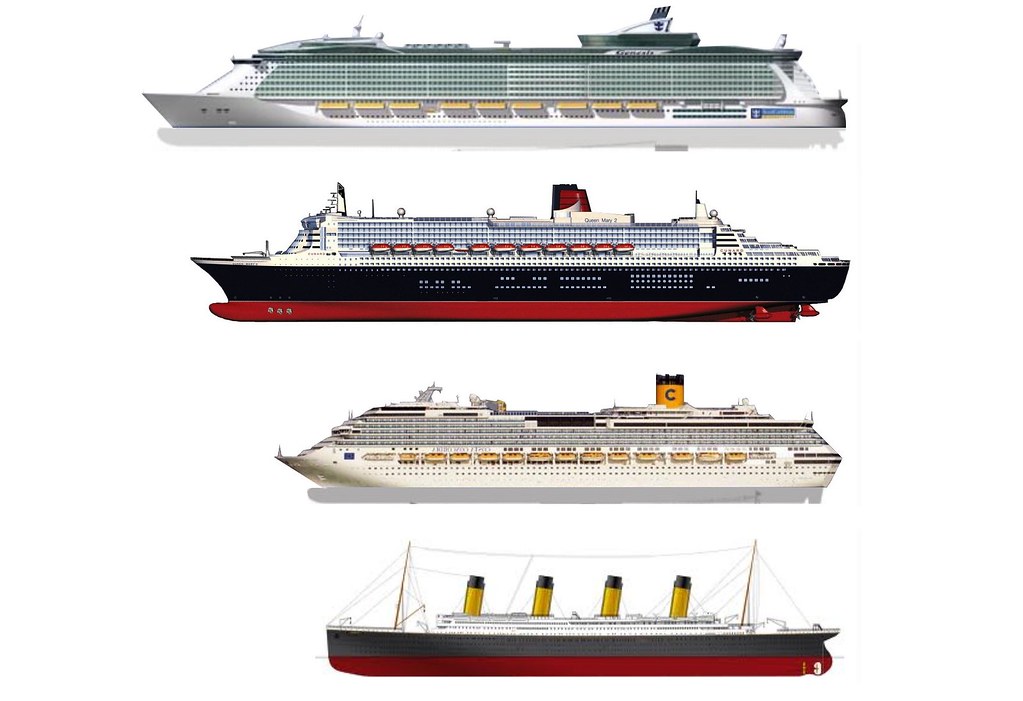 Oasis Of The Seas Queen Mary Ii Costa Concordia And Tita