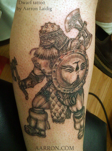 Dwarf Warrior | Black-Work Dwarf Warrior Tattoo | Artistic Flow | Flickr 500_x_373_jpg