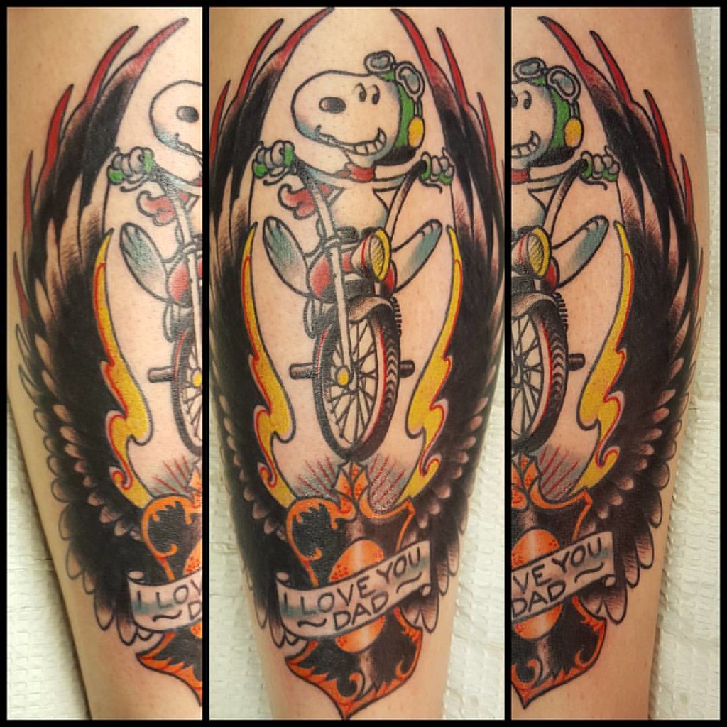 Snoopy #Peanuts #Snoopy #Harleydavidson #Memorialtattoo #Traditionaltattoo #Realtattoos #Michigantattooers #Eternaltattooslivonia #Eternaltattoos #Eternalink #Kevinjlytle @Kitrenac - A Photo On Flickriver 1024_x_1024_jpg