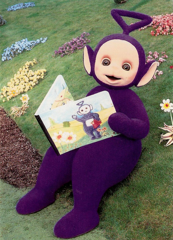 Tinky-Winky Of The Teletubbies | Dutch Postcard By Tinky-Winky Of The Teletubbies | Dutch Postcard By