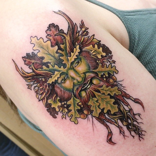 Greenman #Frey #Freyr #Celtic #Norse #Heathen #Pagan #Tat… | Flickr 640_x_640_jpg