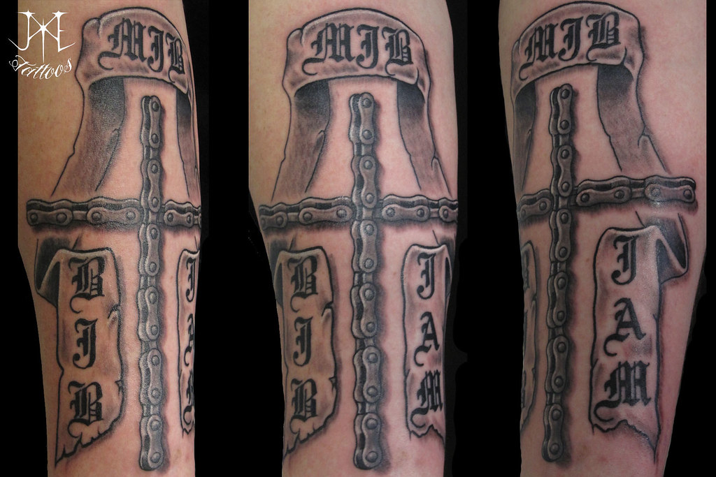 Bike Chain Cross Tattoo | Original Artwork | Hdrobeman | Flickr 683_x_1024_jpg