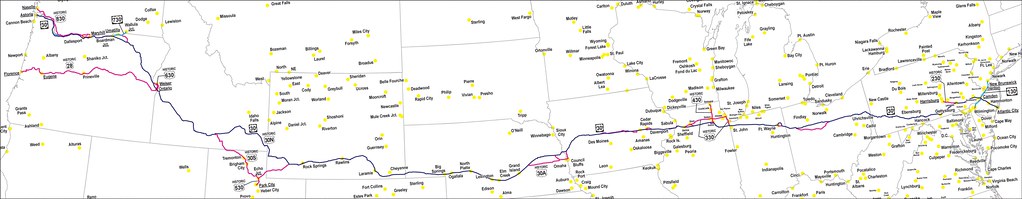 Map Of US Highway 30 And Family With US 28 US 30 Is Repre Flickr 28132909005 1079009e4e B 